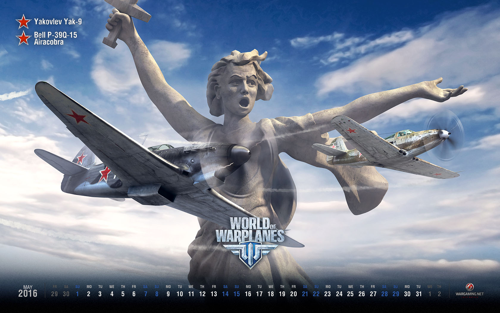 Mayıs Ayı Duvar Kâğıdı ve Takvimi  World of Warplanes